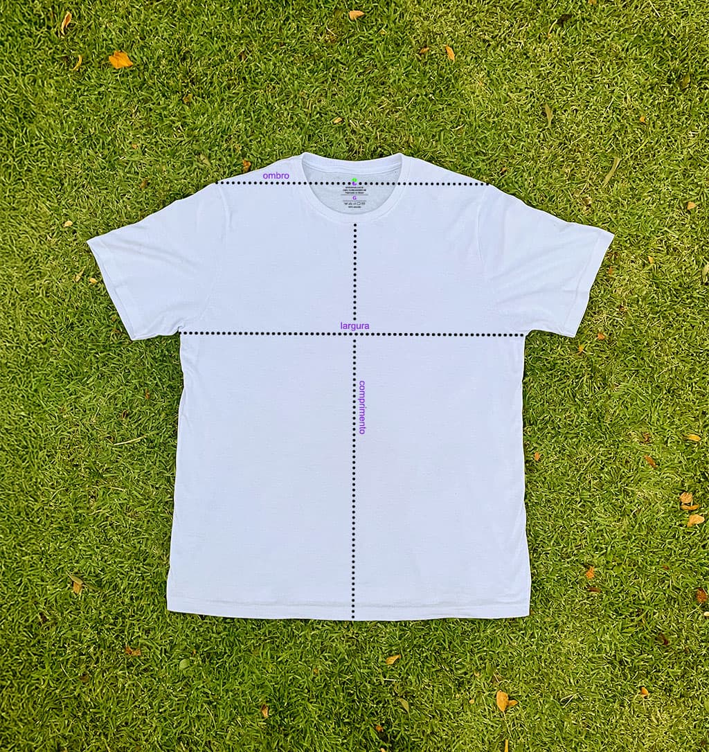 Guia de medidas - Camiseta Regular Fit
